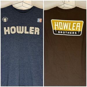 2 Howler Bros Short Sleeve T-Shirt Medium Knit Graphic Tops Bundle